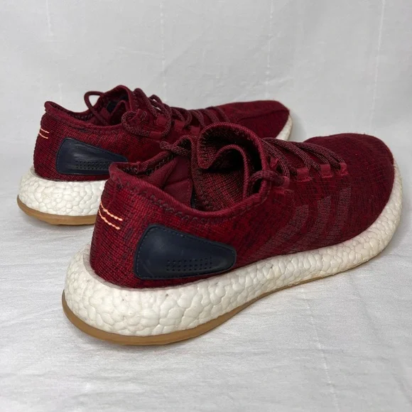 Adidas Pureboost burgundy red men’s shoes, men size 11 - Picture 4 of 6